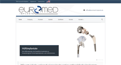 Desktop Screenshot of euromed-implants.de