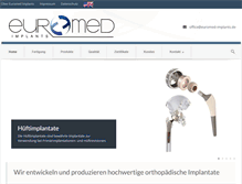 Tablet Screenshot of euromed-implants.de